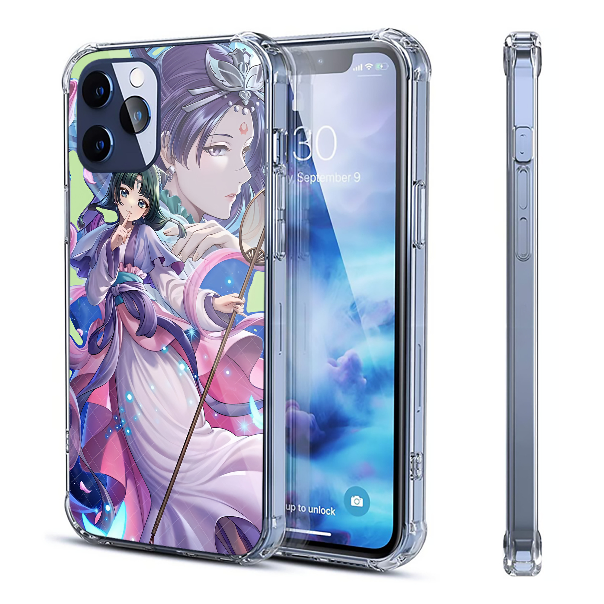 （画像用） 薬屋のひとりごと The Apothecary Diaries 【iPhone 12シリーズ対応】透明スマホケース（クリアソフトケース）